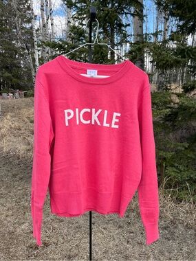 XL Le Lis Pink 'PICKLE' Crewneck Sweater